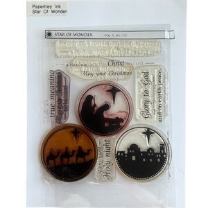 Papertrey Ink Star of Wonder Stamp Set Christmas Nativity